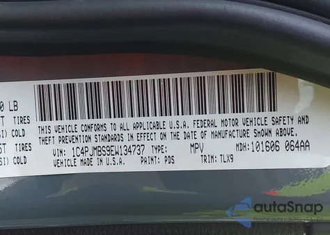 2014 Jeep Cherokee Trailhawk из США, поврежденный, VIN 1C4PJMBS9EW134737